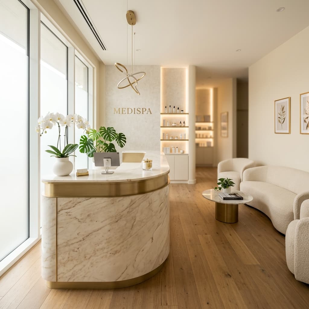 Luxury med spa reception